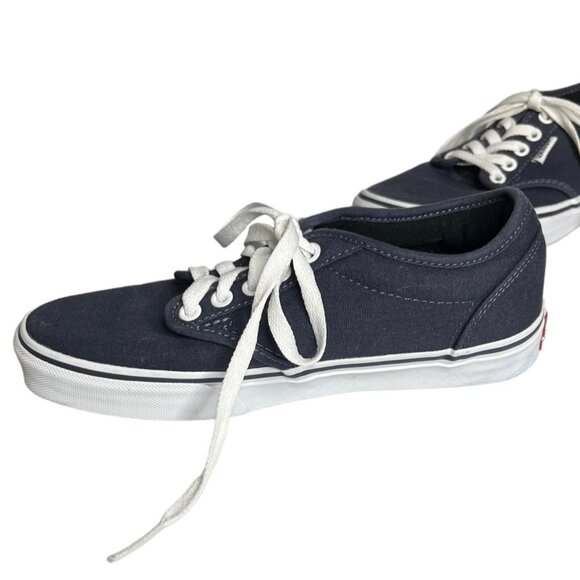 Vans Off the Wall Sneakers Skate Shoes Womens Size 7 Blue Lace Up - Picture 2 of 9